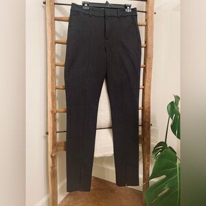 Old Navy Split Hem High Rise Trousers in Charcoal Size 8 Tall